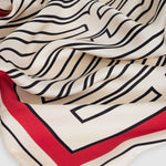 Anine Bing York Scarf in Tango Red - styled look