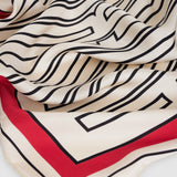 Anine Bing York Scarf in Tango Red - styled look