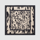 Anine Bing York Scarf Leopard in Pearl White