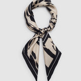 Anine Bing York Scarf Leopard in Pearl White - side view