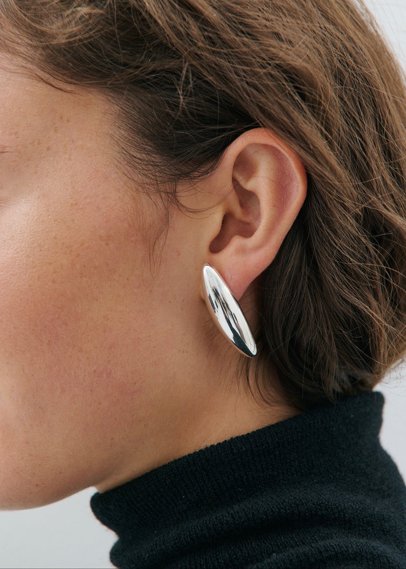 Anna Rossi Angie Earring in Rhodium Silver