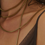 Anna Rossi Evening Wrap Chain Necklace in Gold - styled look
