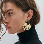 Anna Rossi Ola Earring in Gold and Khaki