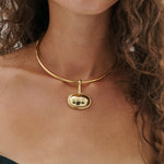 Anna Rossi Structural Pendant Necklace in Gold