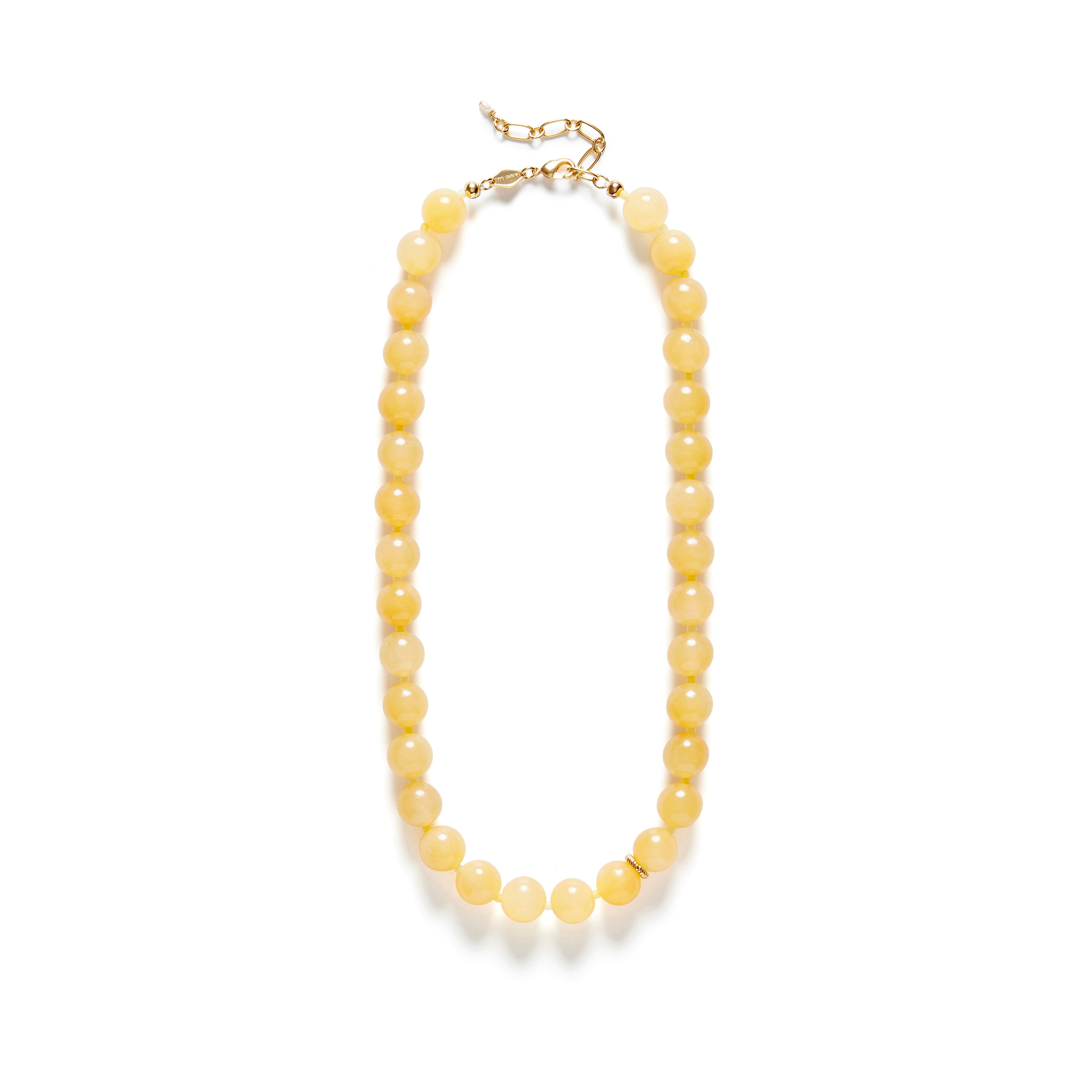 Anni Lu Ball Necklace in Lemonade