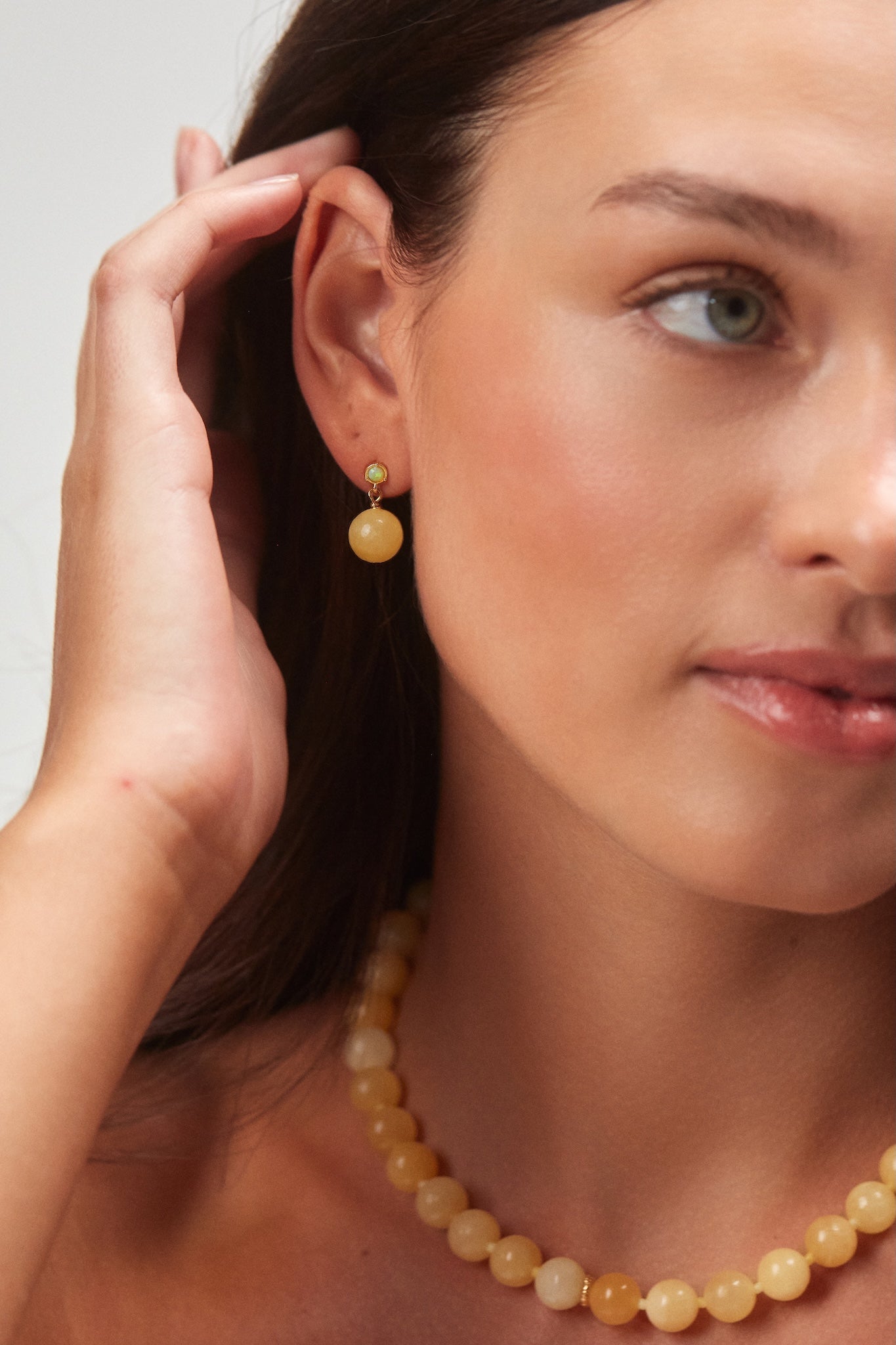 Anni Lu Ball Necklace in Lemonade - styled look