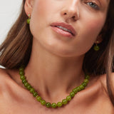 Anni Lu Ball Necklace in Sage Green