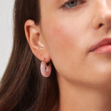 Anni Lu Big Swell Hoops in Rose Blush