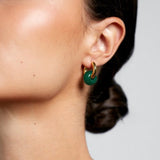 Anni Lu Glazed Donut Hoops in Jungle Fever