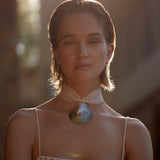 Anni Lu Golden Shell Necklace in Ecru