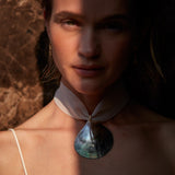Anni Lu Golden Shell Necklace in Ecru