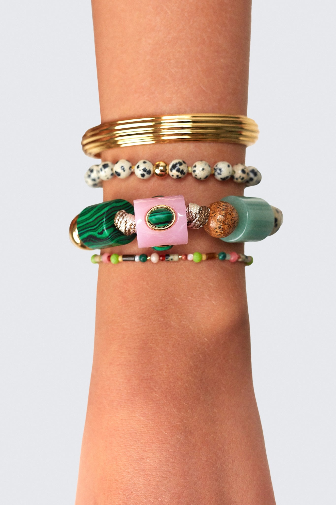 Anni Lu Heartland Bracelet in Toasted Almond - side view