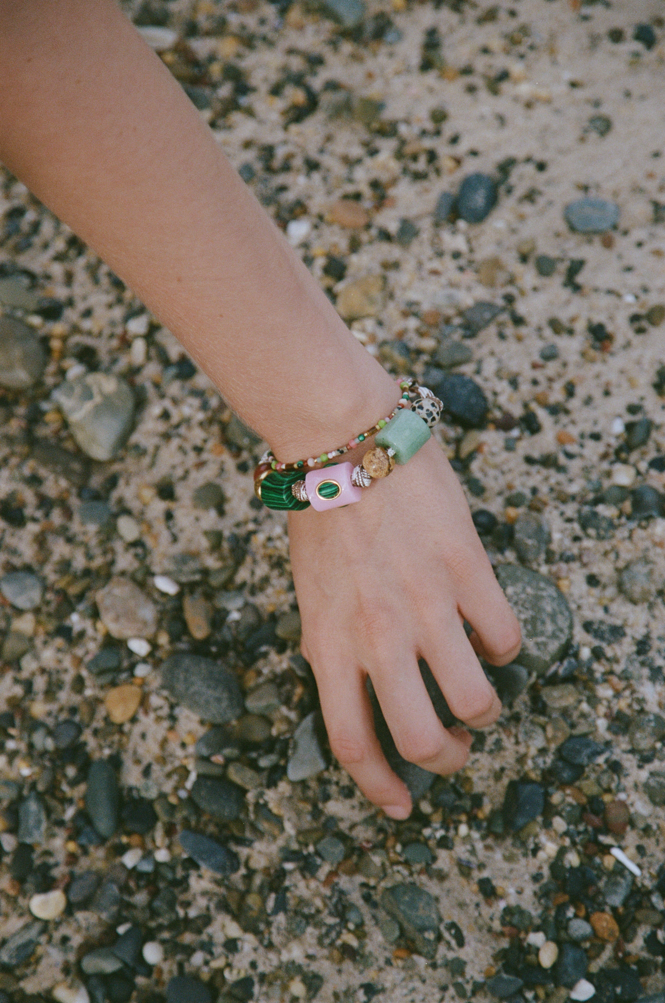 Anni Lu Heartland Bracelet in Toasted Almond - detail view