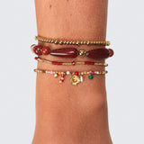Anni Lu Hot Drops Bracelet in Red Jasper
