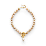 Anni Lu Jetset Gems Necklace in Cream