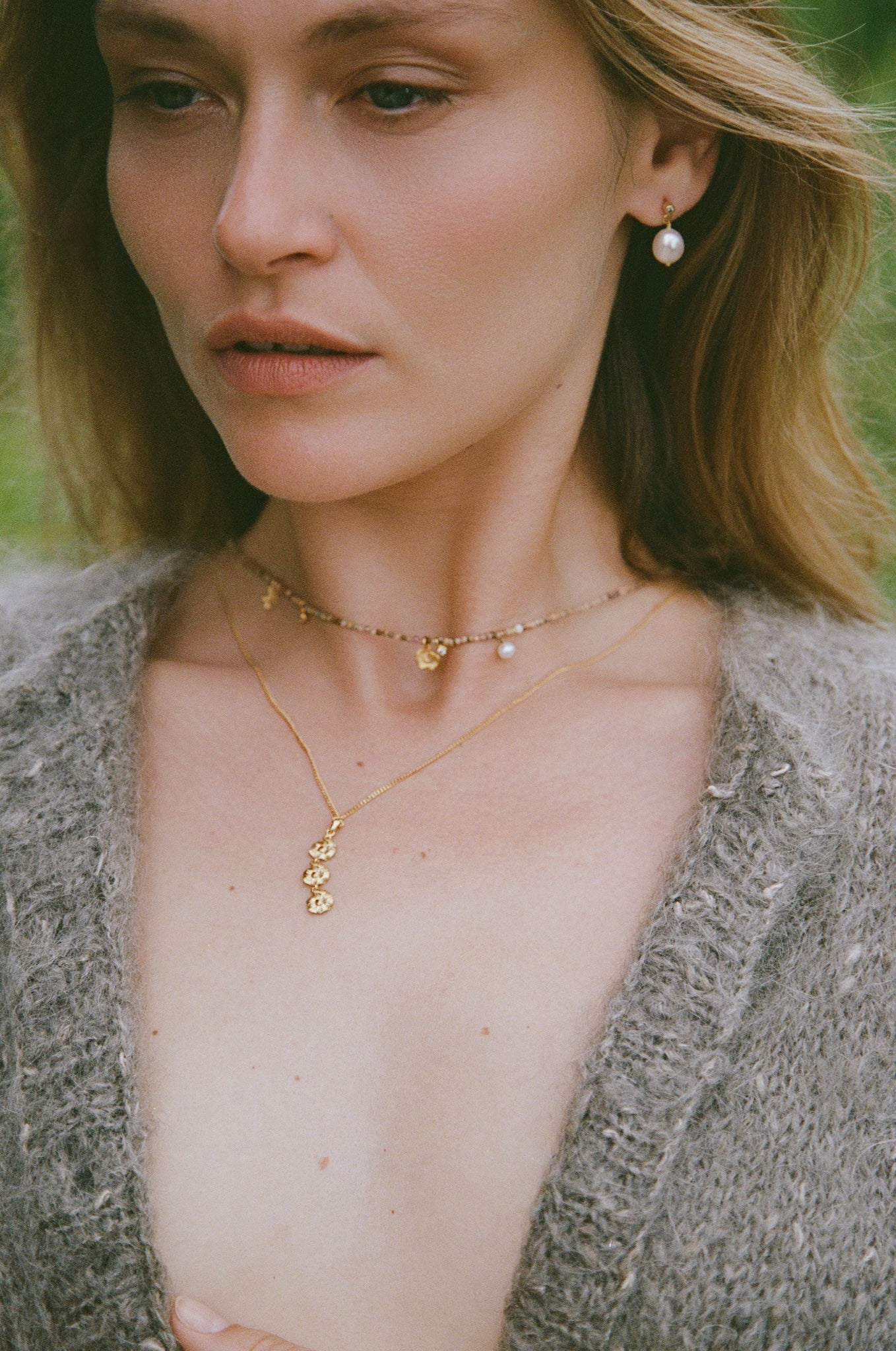 Anni Lu Sandy Harmony Necklace in Gold - outfit inspiration