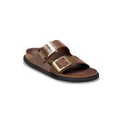 Birkenstock Arizona Droplet Buckle High Shine Sandal in Carafe Patent Narrow - side view