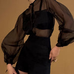 Artclub Apollinaire Shirt in Noir - side view