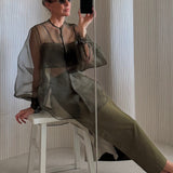 Artclub Apollinaire Shirt in Vert - side view