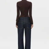Camilla And Marc Ashlar Knit Bodysuit in Espresso