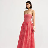 Aston Studio Layla Dress in Ruby Gingham