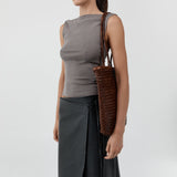 St Agni Bagu Woven Tote in Chestnut
