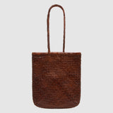 St Agni Bagu Woven Tote in Chestnut