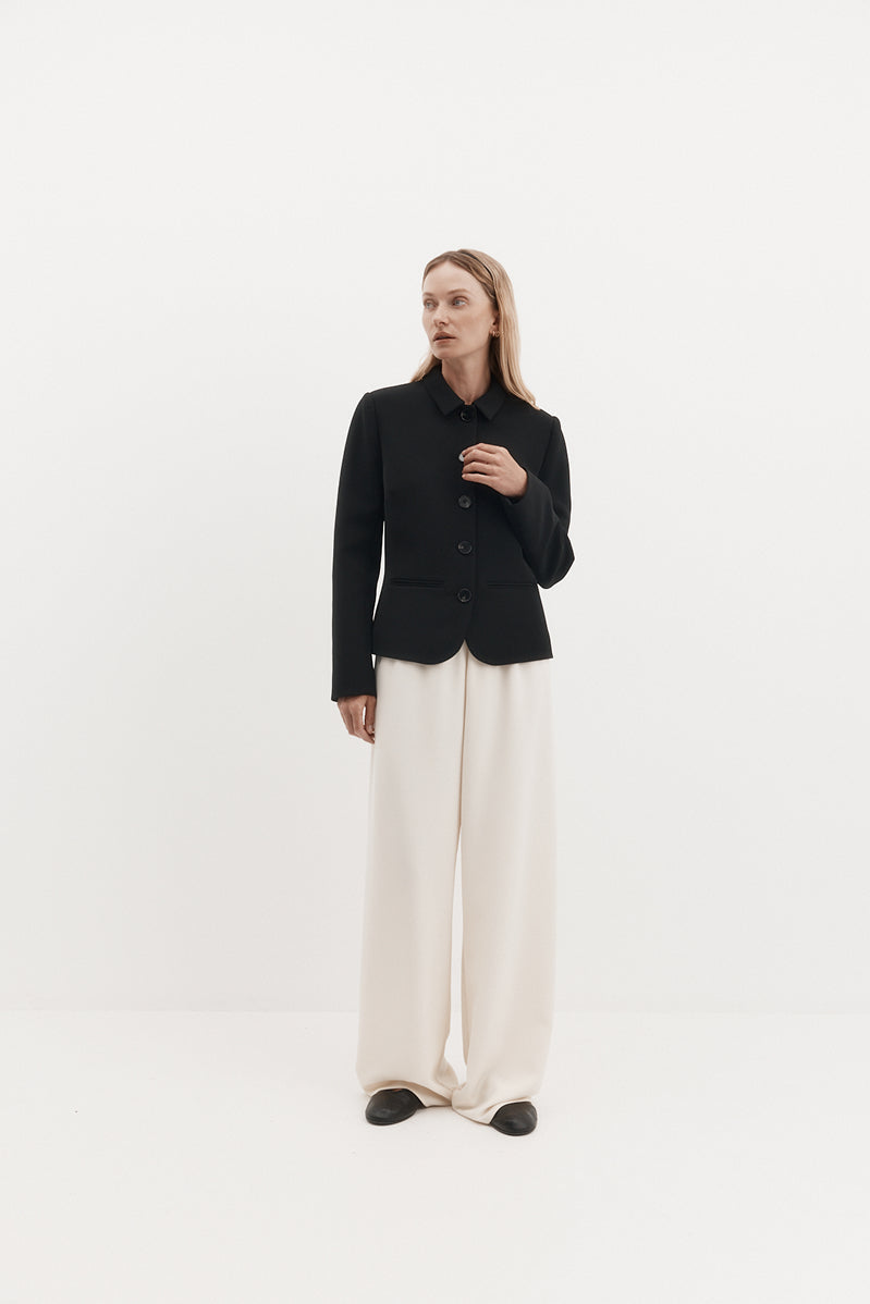 Harris Tapper Bardot Blazer in Black - detail view