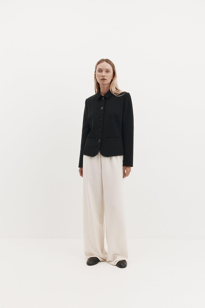 Harris Tapper Bardot Blazer in Black - side view
