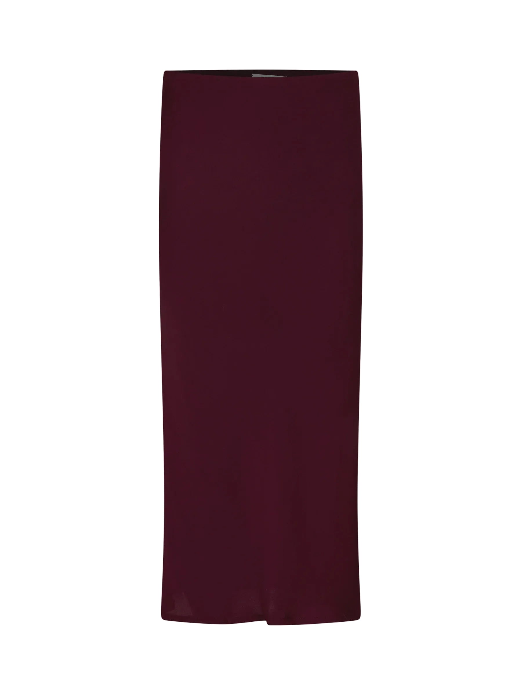 Bassike Fine Silk Slip Skirt in Burgundy