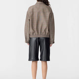 Bassike Western Check Jacket in Tan and Orange - outfit inspiration