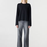 Bassike Boxy Wide Slv T-Shirt in Black - outfit inspiration
