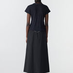 Bassike Crushed Cotton Minimal Skirt in Black - outfit inspiration