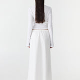 Bassike Crushed Cotton Minimal Skirt in Natural - outfit inspiration