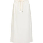 Bassike Crushed Cotton Minimal Skirt in Natural