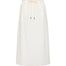 Bassike Crushed Cotton Minimal Skirt in Natural