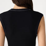 Bassike Essential Scoop Tank in Black - outfit inspiration