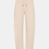 Bassike Fleece Barrel Leg Trackpant in Ecru