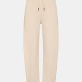 Bassike Fleece Barrel Leg Trackpant in Ecru