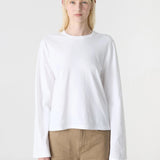 Bassike Boxy Wide Sleeve T-Shirt in White
