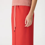 Bassike Stretch Twill Minimal Skirt Tomato