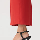 Bassike Stretch Twill Minimal Skirt Tomato