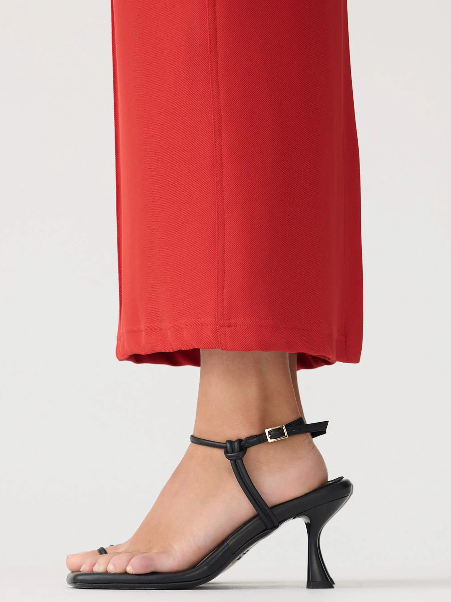Bassike Stretch Twill Minimal Skirt Tomato