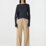 Bassike Pull On Minimal Pant in Tan