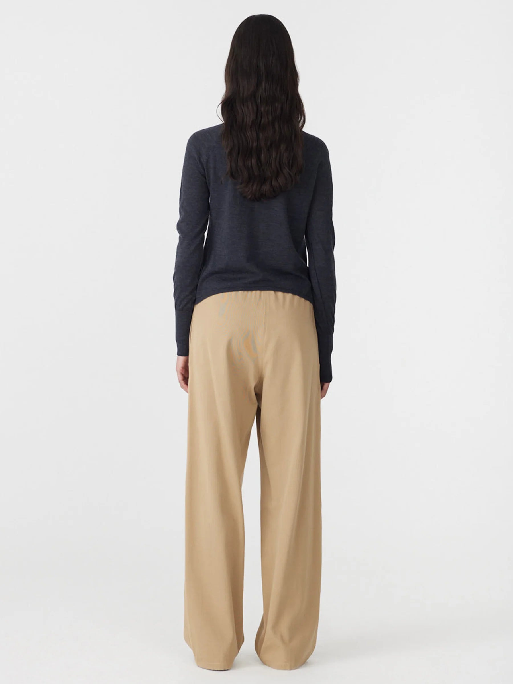 Bassike Pull On Minimal Pant in Tan