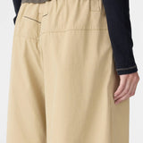Bassike Drawstring Detail Pull On Pant in Tan