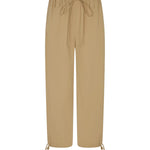 Bassike Drawstring Detail Pull On Pant in Tan