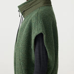 Bassike Textured Wool Popover Vest in Dark Green - outfit inspiration