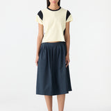 Bassike Moto Baby T-Shirt in Lemon Sorbet and Black