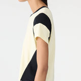 Bassike Moto Baby T-Shirt in Lemon Sorbet and Black